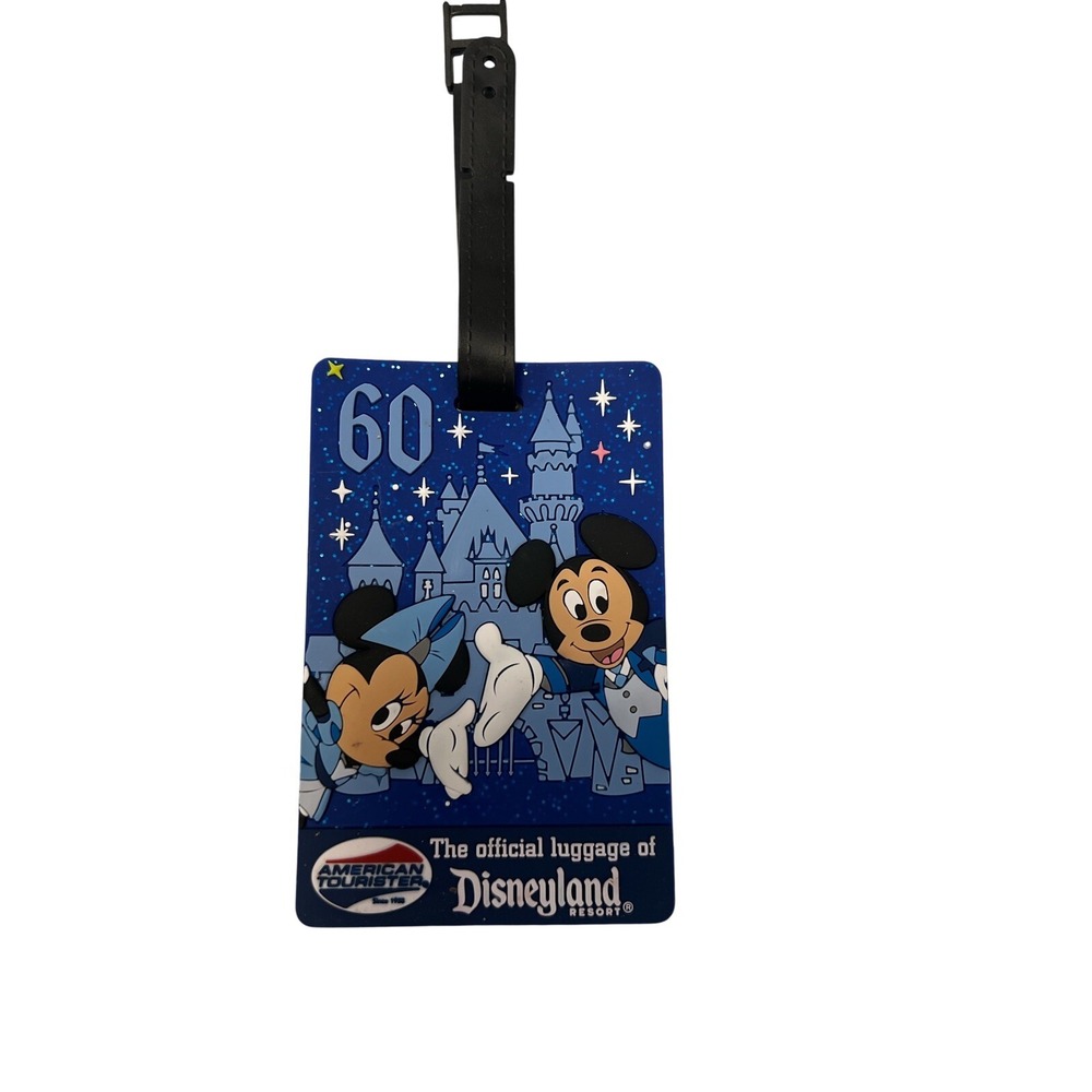 NEW DISNEYLAND AMERICAN TOURISTER  RESORT 60th ANNIVERSARY LUGGAGE‎ TAG